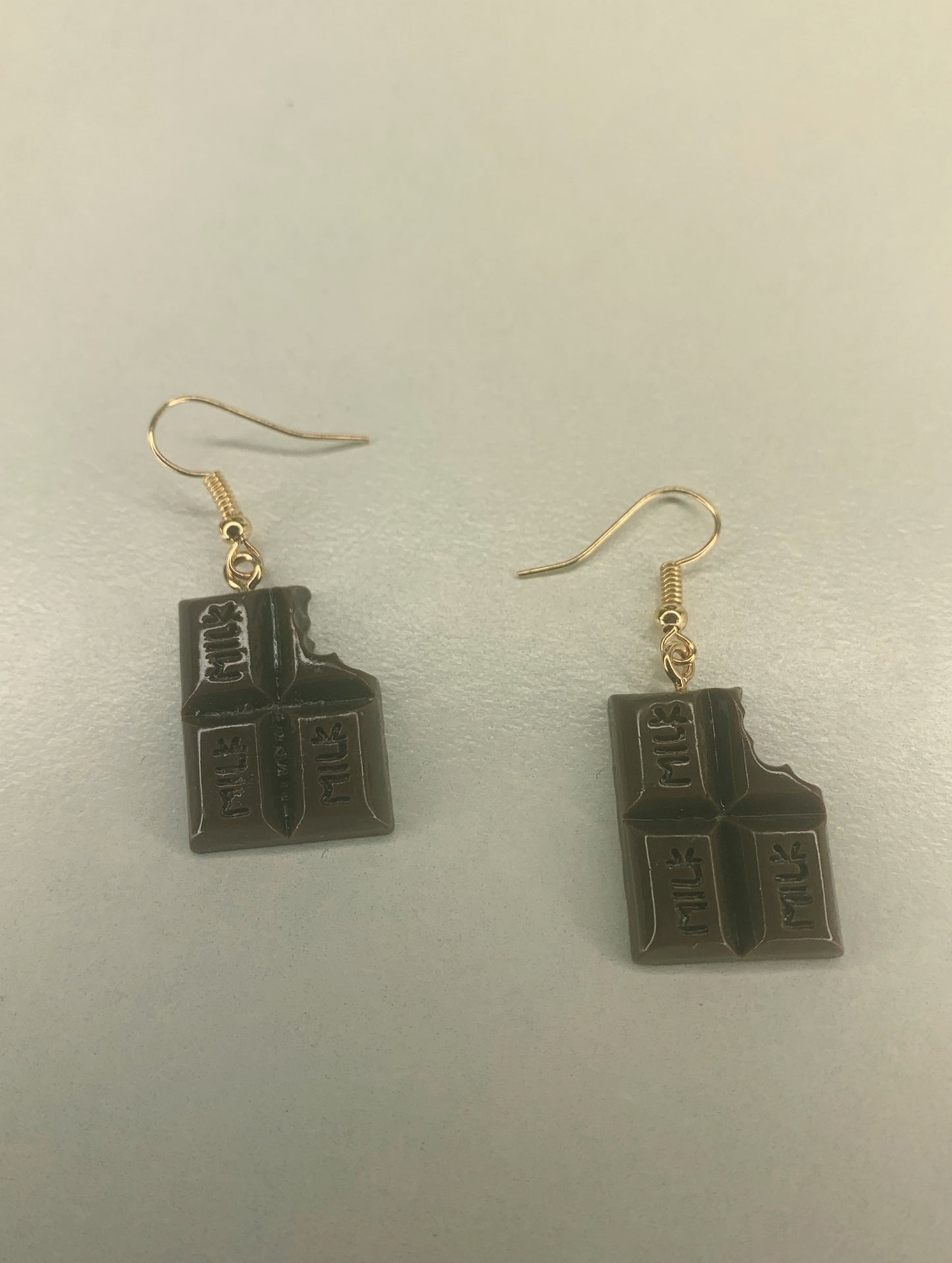Milk Chocolate Bar Earrings